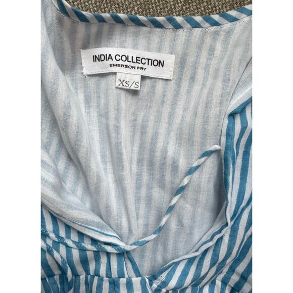 Emerson Fry India Collection Isla Dress/Beach Cover Up Sunday Stripe Size XS/S - Picture 6 of 7